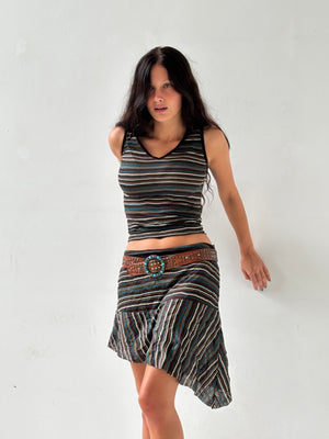Giorgia Stripe Top - Blue